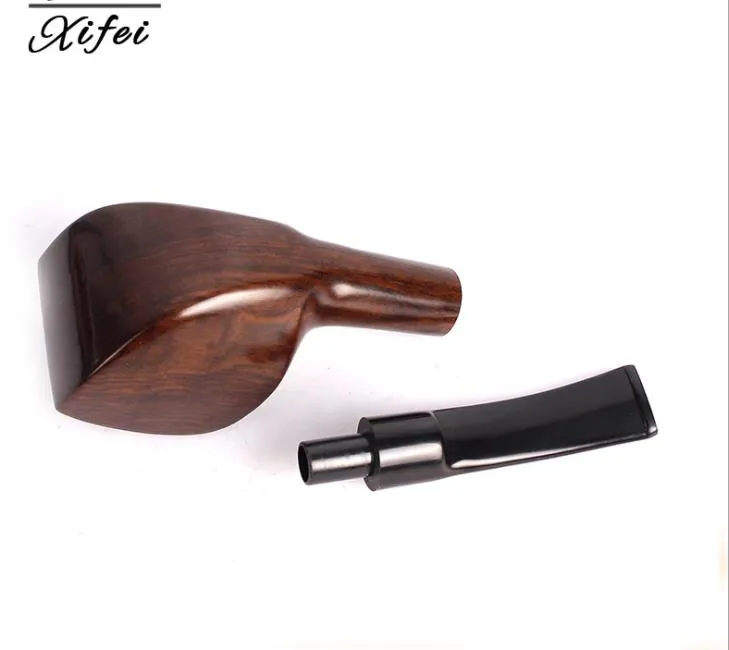 New hot selling ebony pipes, manual grinding, bent ebony pipe smoking accessories.