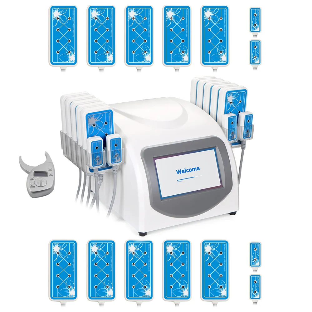 강력한 파워 14 패드 다이오드 Lipo 레이저 체중 감소 슬리밍 기계 650 ㎚ 160MW 미용 SPA