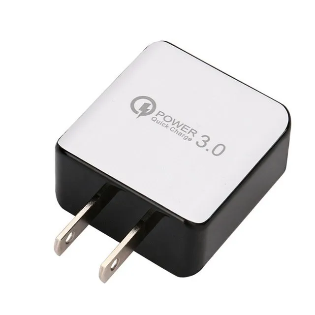 Caricatore da muro a ricarica rapida QC 3.0 Caricatore rapido USB 5V 3A Adattatore di alimentazione da viaggio di alta qualità Spina USA UE per iPhone Samsung Huawei Smart Phone