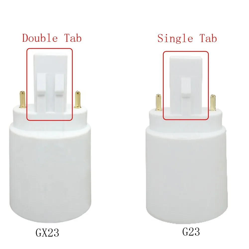 GX23 male naar E27 E26 female GX23-E27 converter lamp adapter GX23 naar E27 adapter CE ROHS