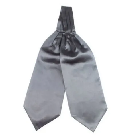 Hot Koop Heren Solid Ascot Cravat Hals Tie Polyester Ascot Verstelbare Zelf Das Britse Stijl Gentleman Silk Sjaals