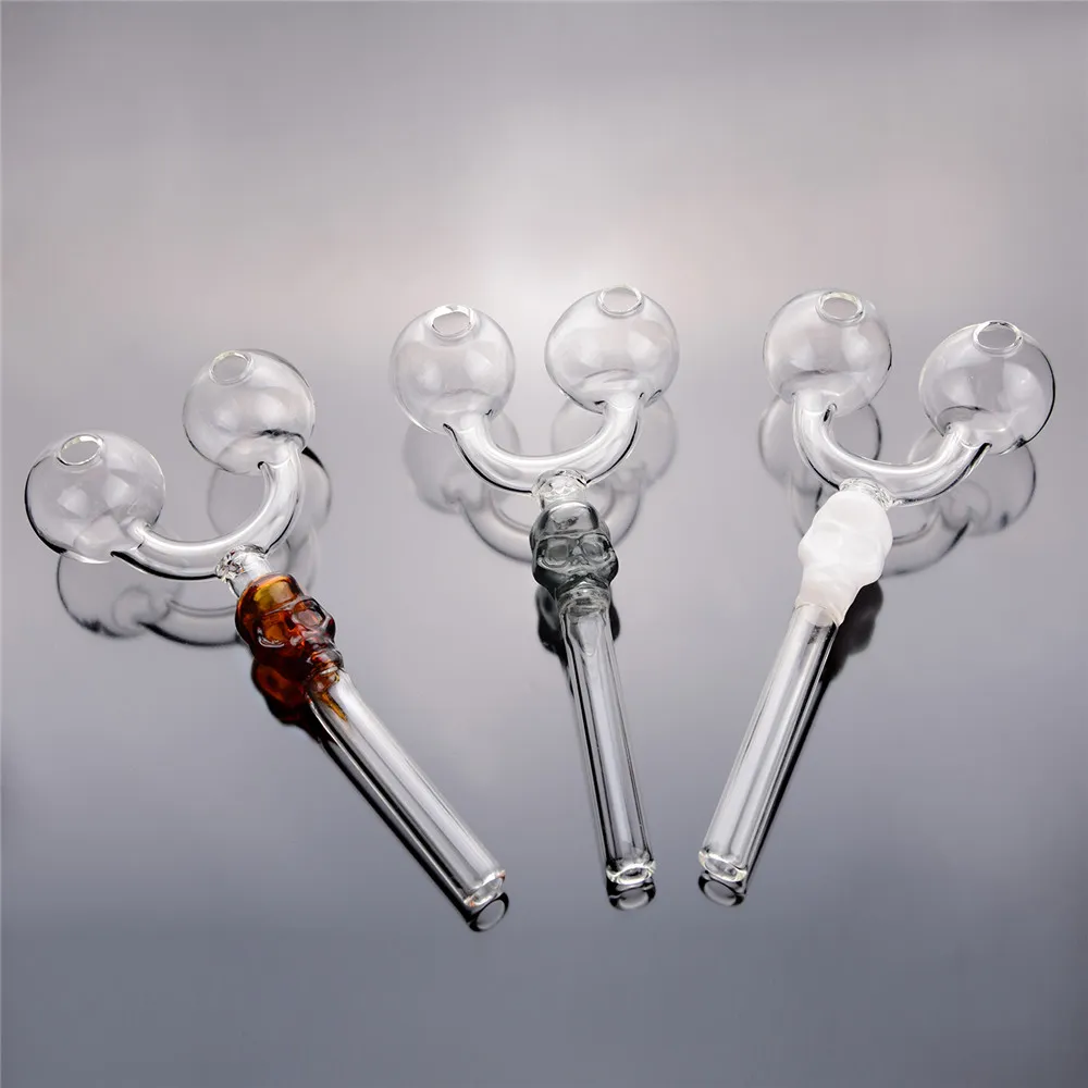 Double Bubble Hand Made Tobacco Glass Pipe 5 Inch Assorted Colors