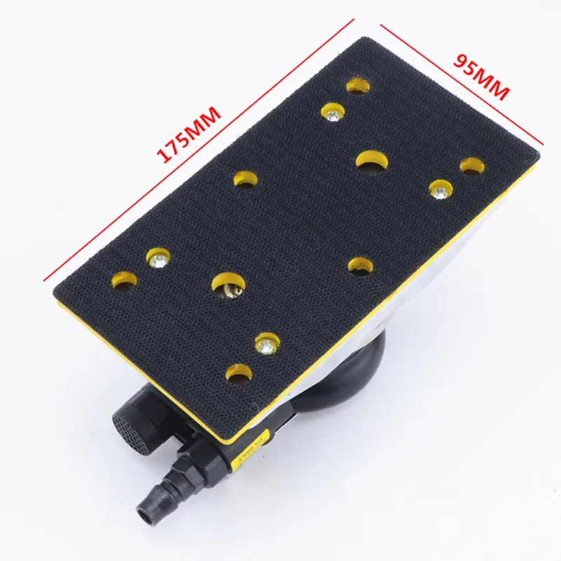 Vibrations-Pneumatikschleifer Elektrowerkzeuge 8470 Rechteckschleifmaschine Staubsaugen Polieren Schleifen 95*175mm