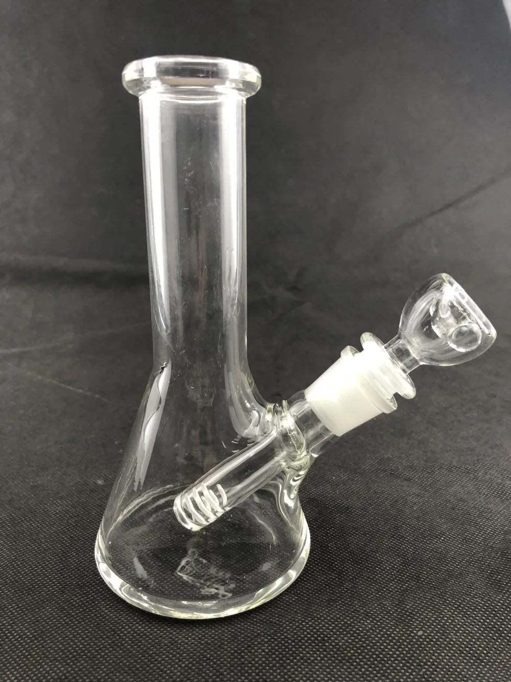 Glass smoking pipe 8-inch beaker straight bottom Nissi recycler 14 mm bowl Shi Ying stick factory outlet, price concessions