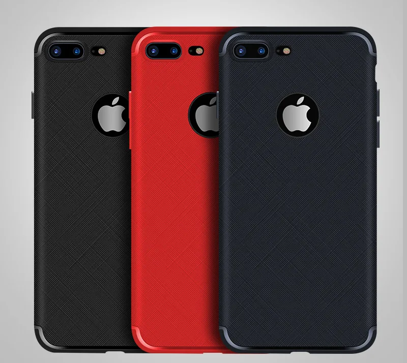 iphone 8 iphone X TPU 케이스에 대 한 크로스 패턴 사례 아이폰 X 7 안티 드롭 3 색