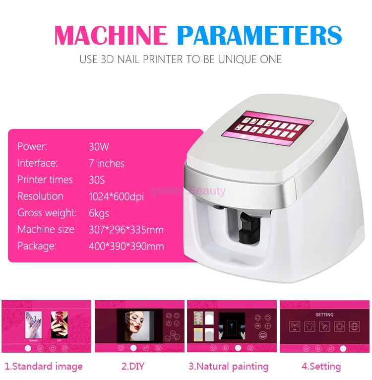 Eli portable intelligent professional nail painting machine small household automatic  nail printer 3D printing machine | Lazada PH