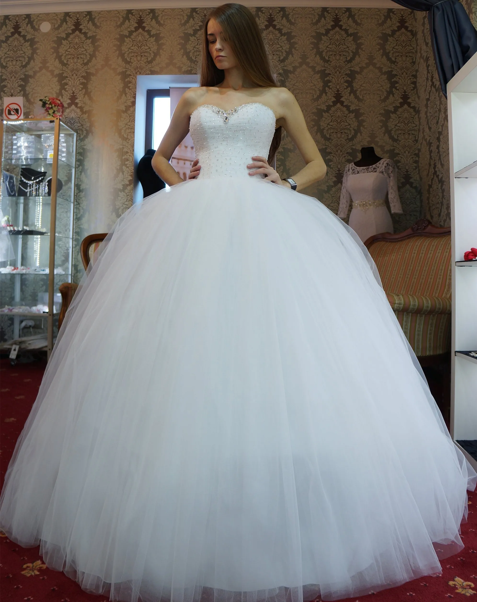 Big puffy shop wedding dress