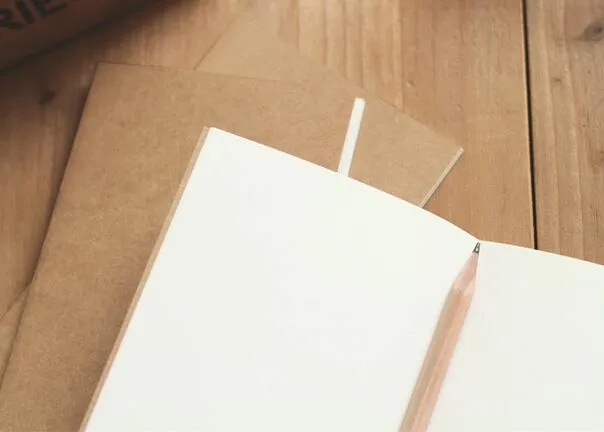 Livro de bolso capa para cópia manual bloco de notas ponto em branco capas kraft cadernos blocos de notas