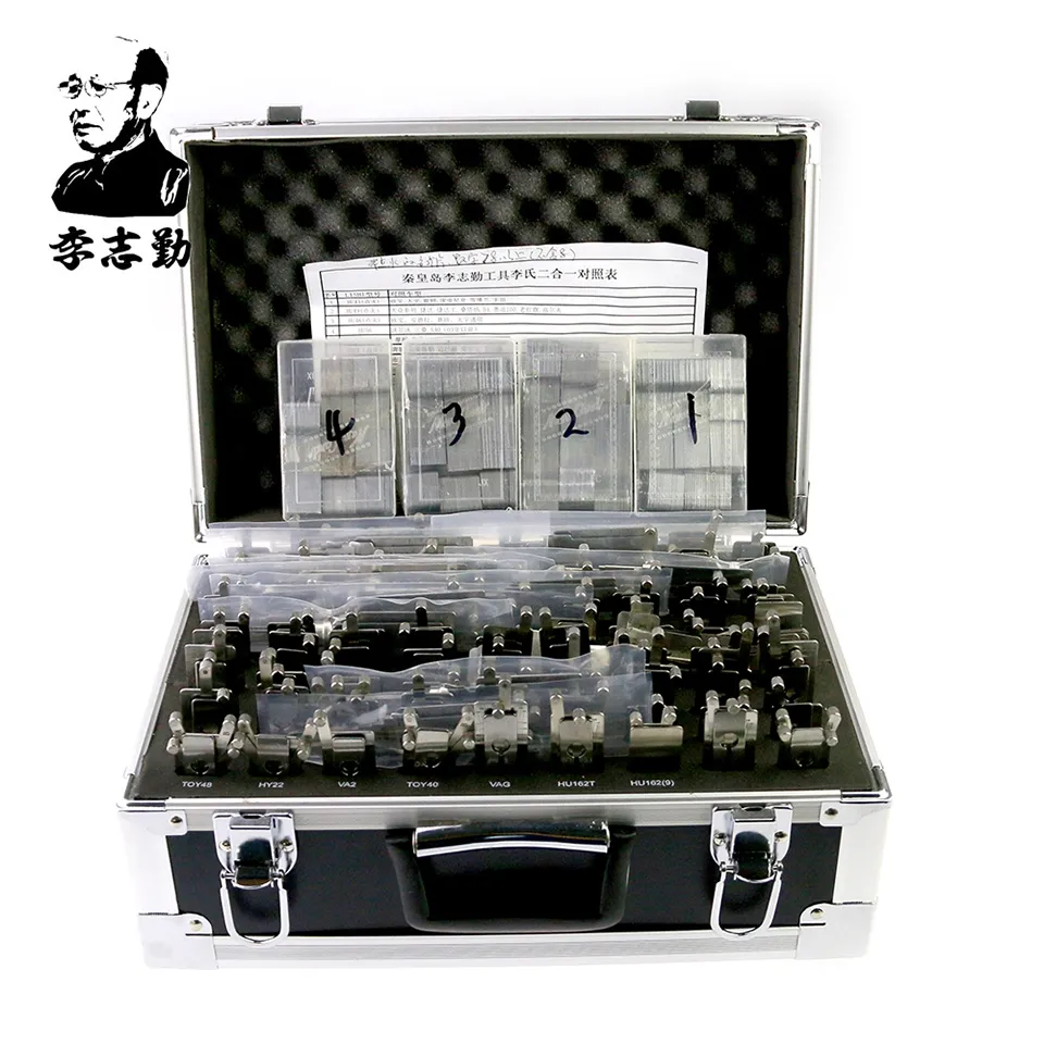 Herr Li Original Lishi 2in1 Decoder und Pick - 93 Stück Full Set w / Aufbewahrungskoffer