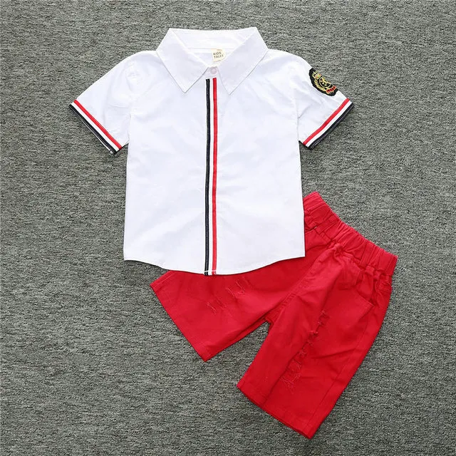 Jungen Kleidung Sets Baby Tops Shirt Shorts Sommer Kinder Kleidung Kinder Jungen Kleidung Sportanzug