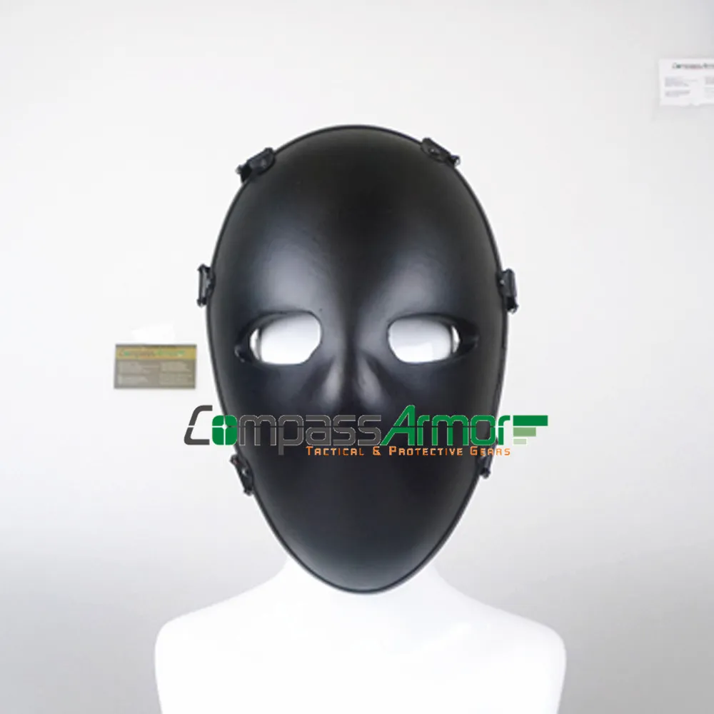 Full Face Mask Threat Level Nij IIIa, Kevlar Tactical Face Mask för att stoppa 9mm ,.44mag kula