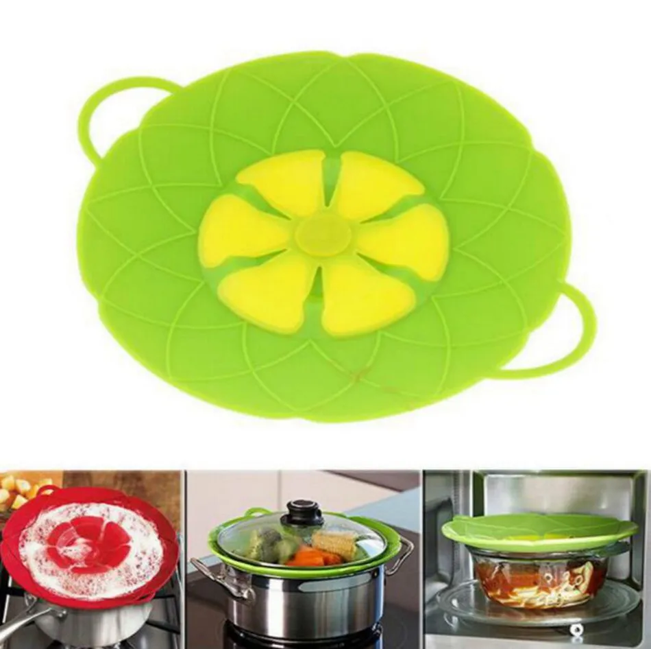 Bloem Cookware Onderdelen 26 cm Siliconen Kook OVER MEER Deksel Stop Oven Veilig voor Pot / Pan Cover Kookgerei OOA4074