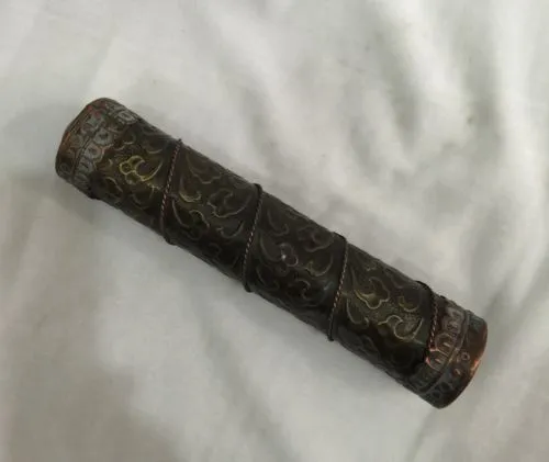 Rare ancien tube de verre ancien classique chinois - kaléidoscope