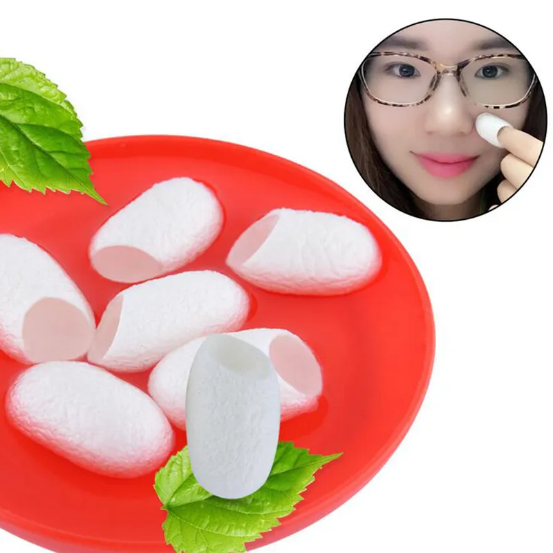 Wholesale Natural silk cocoon Ball Facial Cleanser Anti Aging Whitening blackhead Remover Skin Care Silkworm 