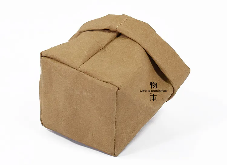 Foldable Pots Kraft Paper Flowerpot Waterproof Environmental Protection Planters storage bag Mini Garden Vegetable pouch Washable A02