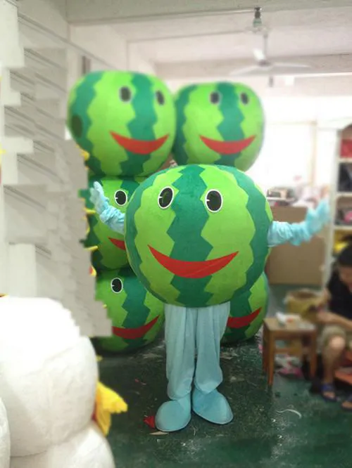 Factory outlet lovely watermelon mascot costume cute cartoon clothing factory customized private custom props walking dolls doll clothing