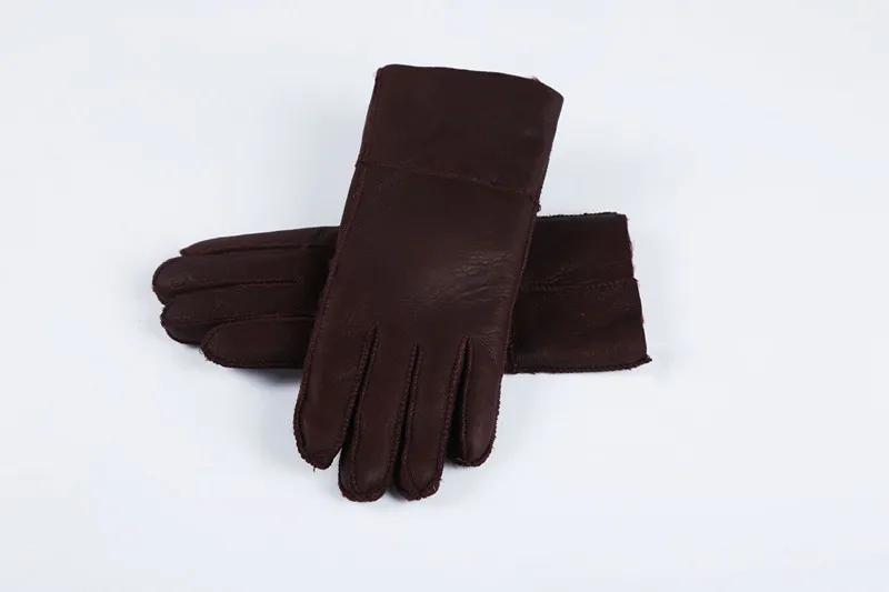 Gants de cuir en cuir brillant de qualité classique Femmes 039 Gants de laine 100 Qualité garantie 3097059