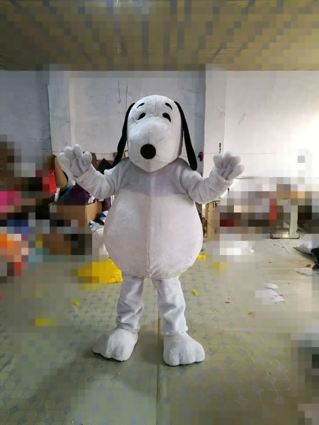 Il costume della mascotte della mascotte del cane Doggy Dogg delle immagini reali di alta qualità libera il trasporto