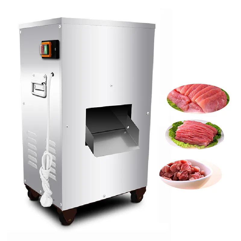 Qihang_top commerciële 2200W elektrische vlees snijden machine voedselverwerking multifunctionele vlees snijmachine shred dicing cutter machines