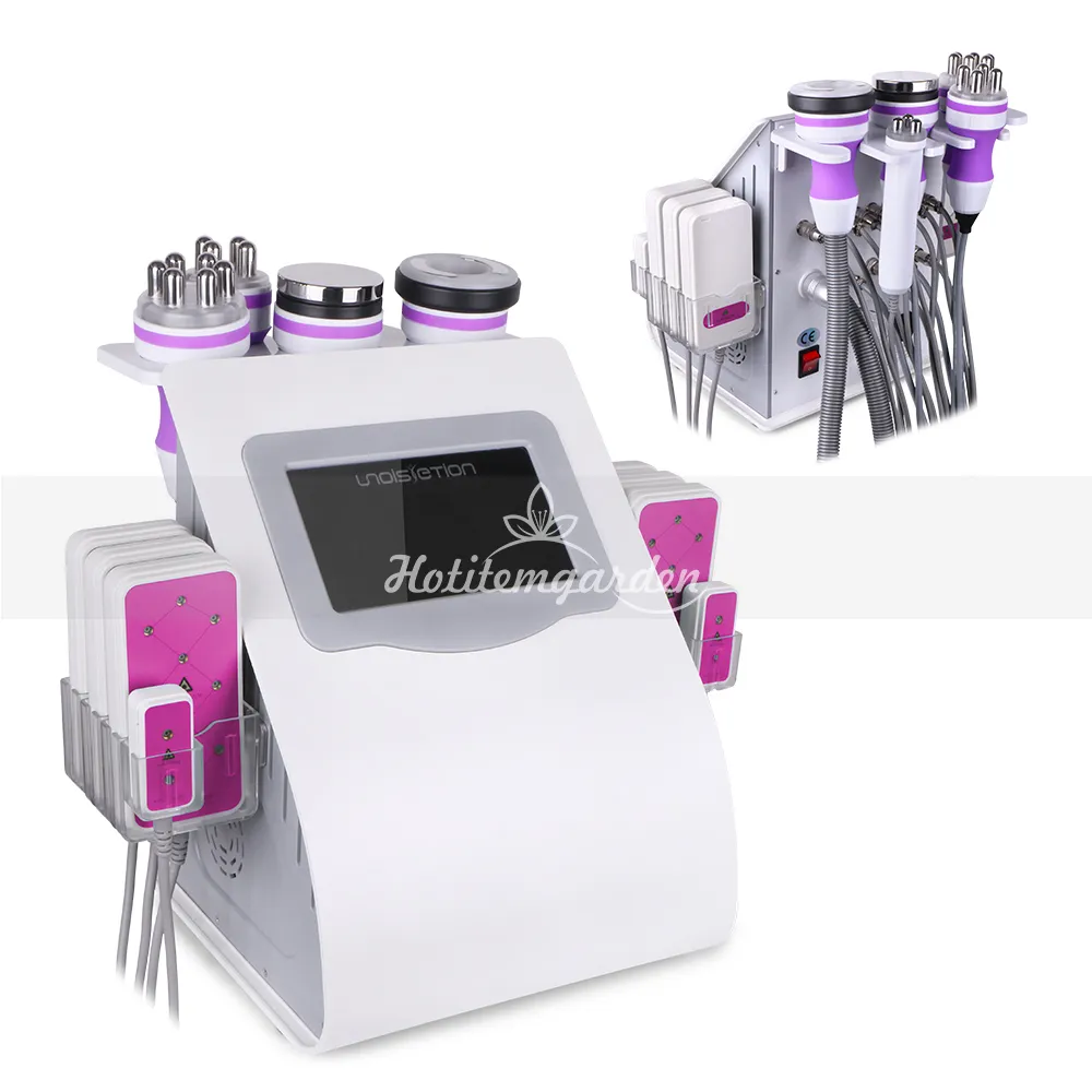 Fábrica diretamente venda 6in 1 40k Ultrassom Cavitação RF Vacuum Lipo Laser Máquina