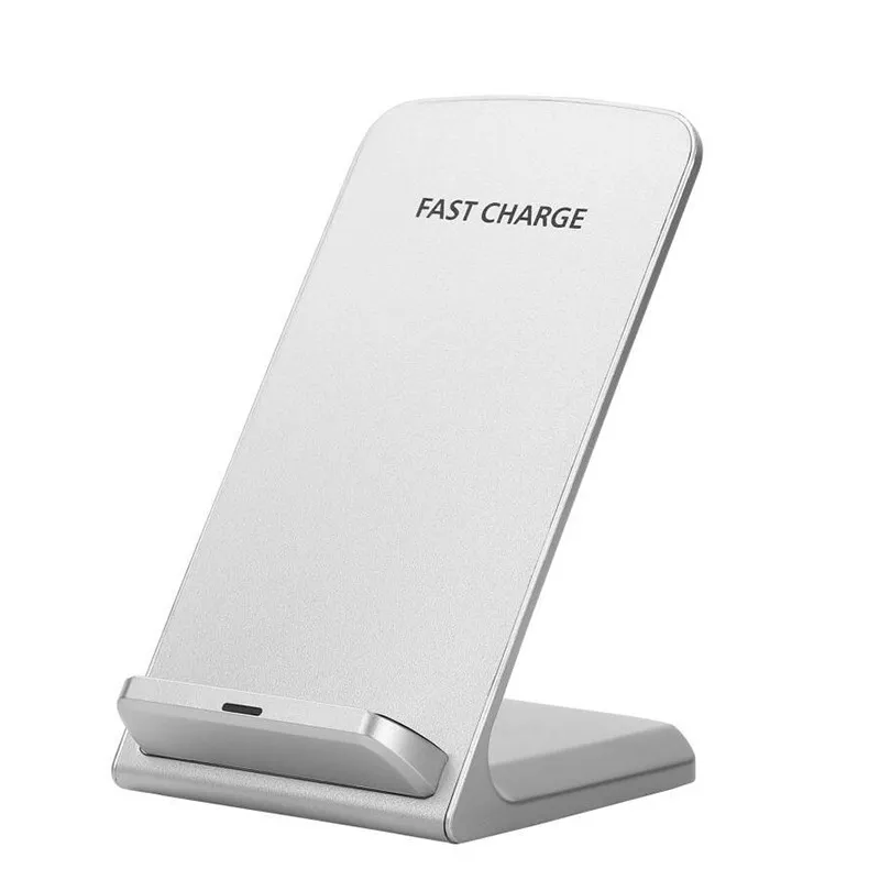 Chargeur rapide Qi Support de charge sans fil pour Apple iPhone X 8 8Plus Samsung Note 8 S8 S7 avec 2 bobines