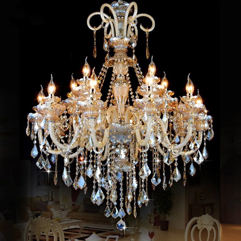 Lampadario di cristallo moderno Soggiorno lustres de cristal Decorazione Tiffany Pendenti e lampadari Illuminazione domestica Lampada da interno ZG8055