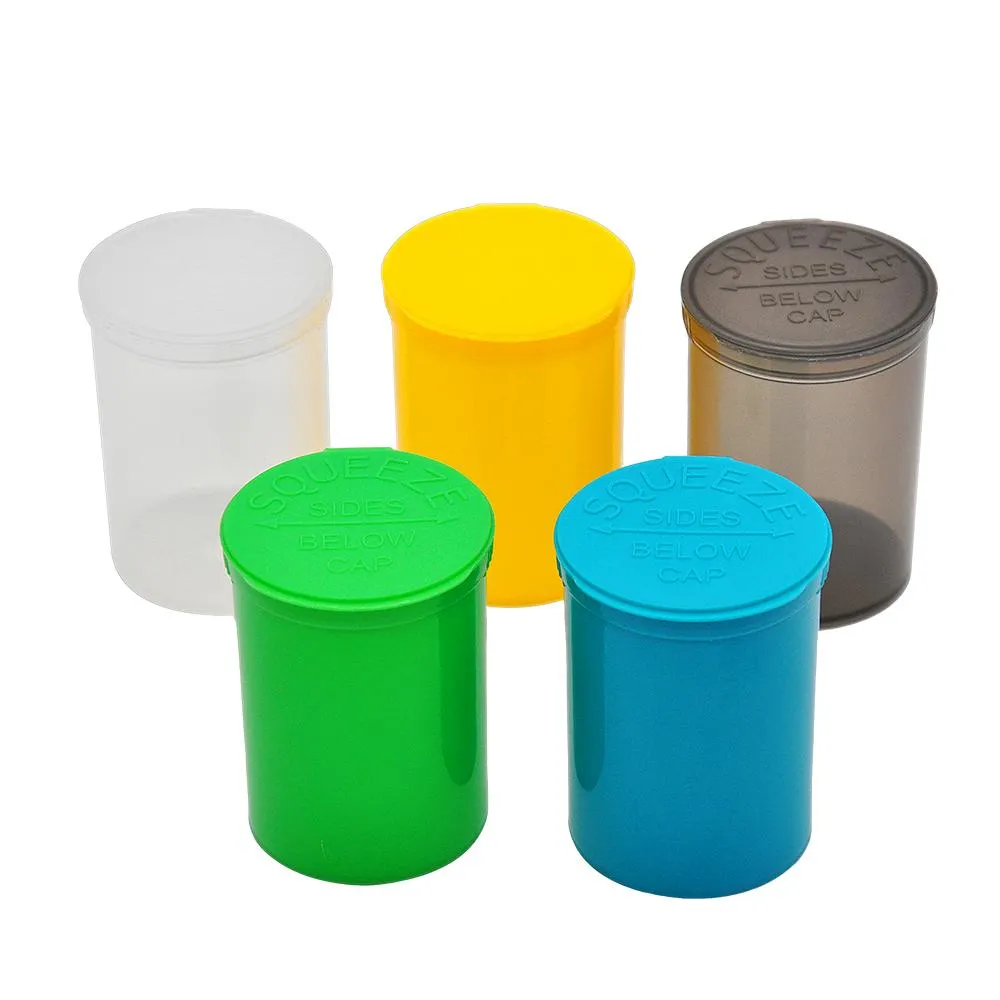 30 Dram Empty Squeeze Pop Top Bottle-Vial Waterproof Airtight Herb Pill Box Container Herb Container Color Random