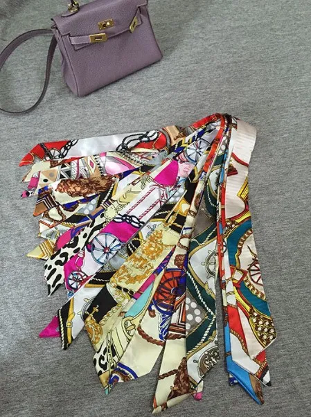20 Pièces Écharpe De Sac à Main En Soie – Foulard Poignée Sac, Décoration Tendance Pour Femmes, Cheveux Et Accessoires