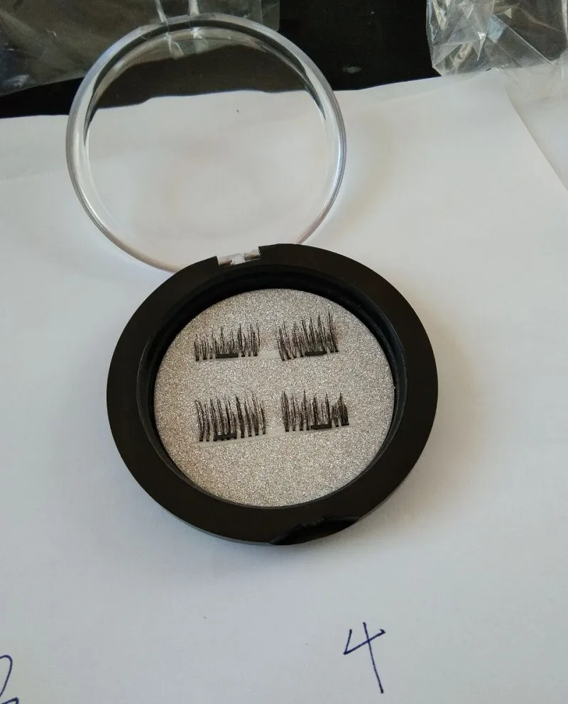 Gorąca Sprzedaż 3D Fałszywe rzęsy !! 0.2mm Trwałe rzęsy magnetyczne 3D Mink Magnet Laszy Naturalne 100% Handmade Magnetyczne rzęsy wielokrotnego użytku