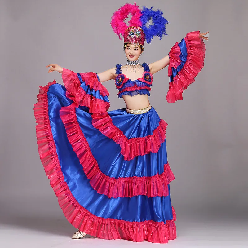 Traje de baile de la danza del vientre Traje de carnaval de Samba Rio Sexy Traje de la etapa de Carnaval de Halloween Ropa de baile del vientre de