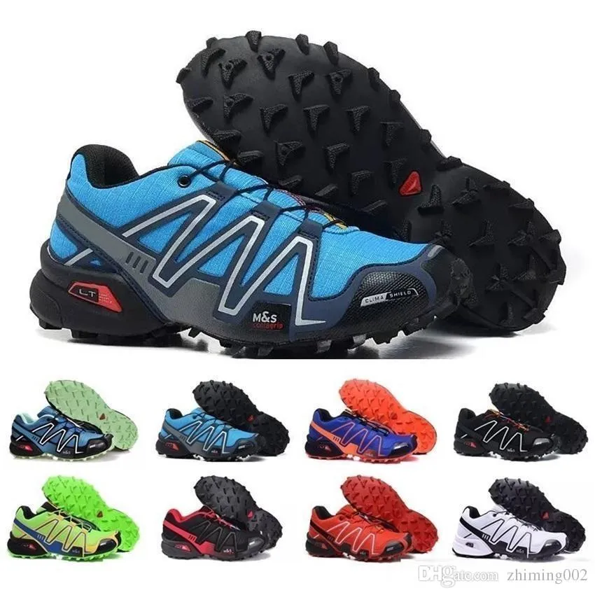 Original 2018 zapatillas speedcross 3 tênis homens andando ourdoor esporte sapatos velocidade cruz athletic tênis para caminhada tênis tamanho 40-46 Salomon solomon CS