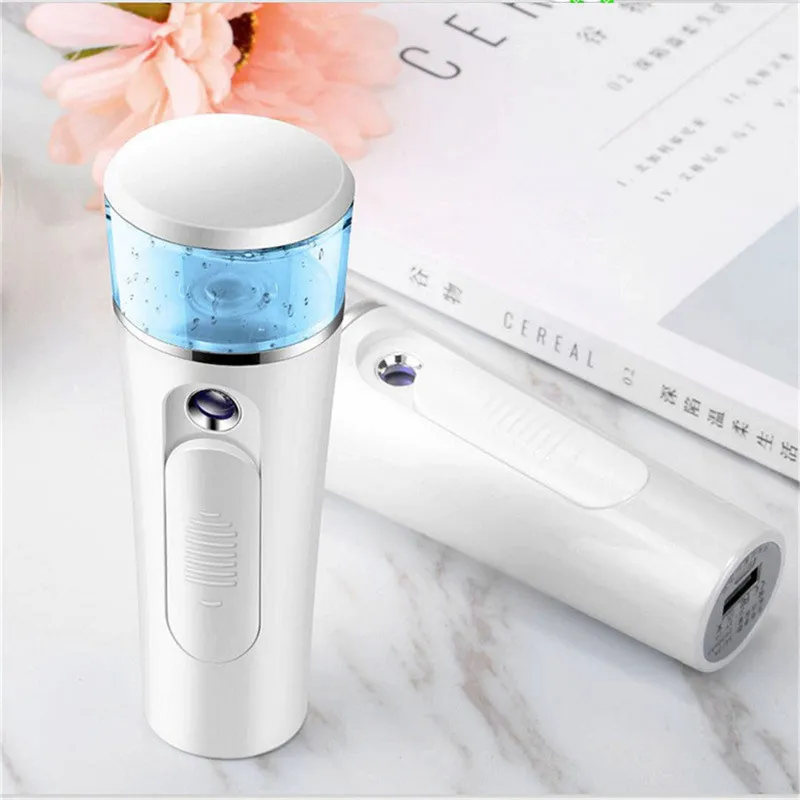 New 2 in 1 Handheld Mist Sprayer Portable Facial Steamer Sprayer USB Rechargeable Power Bank Sprayer DHL Free