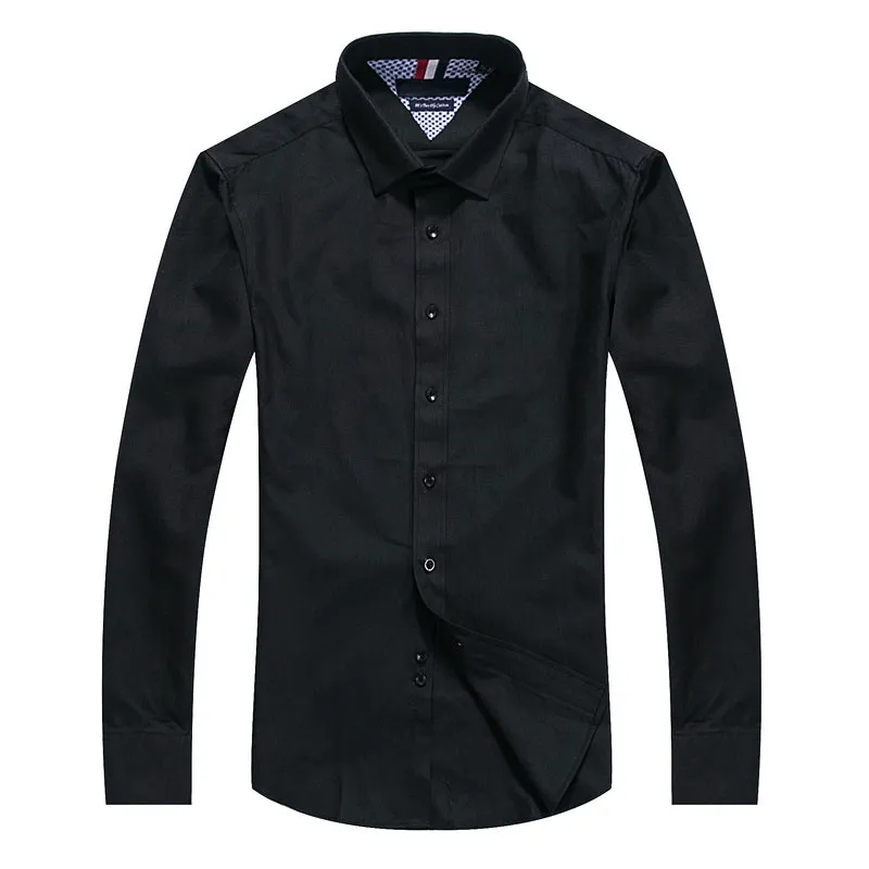 Top vente prix de gros hommes chemise col robe mode coupe ajustée à manches longues coton haut de gamme chemise hommes chemise