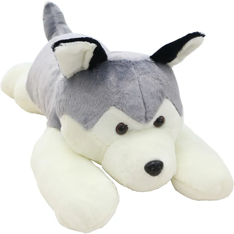 Mignon Animal Husky En Peluche Jouets Poupées Grand Dessin Animé Chiens Saint Valentin Cadeaux Décoration 39 pouces 100 cm DY50505