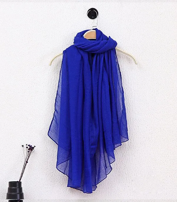 42 Renkler Bahar yaz moda Katı Lady Eşarp güneş koruması Pamuk Ve Keten Şeker Renk Eşarplar