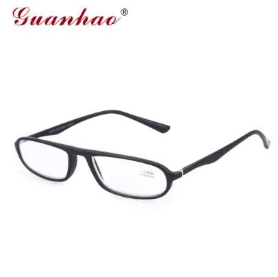 Guanhao titanium ultralätta mjuka ramar glasögon tr90 ramar harts lins män kvinnor myopi optiska läsglasögon