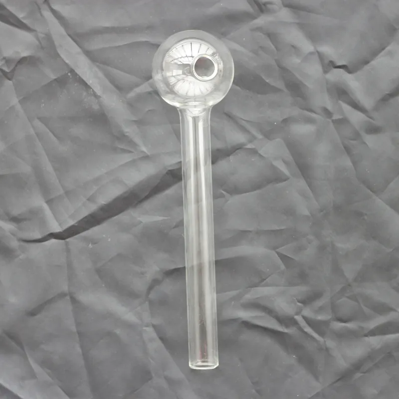 Super Pyrex Glass Oil Burner Pipe Clear Glass Oil Burner Tube water Pipe Nail Oil Pipe Thick Clear