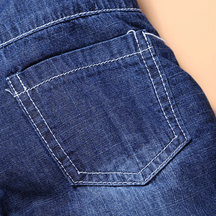 NZ191 -overalls voor kinderen verdikken katoen winter slabbetje jeans jongen babymeisje denim overalls kinderkleding retail8901559