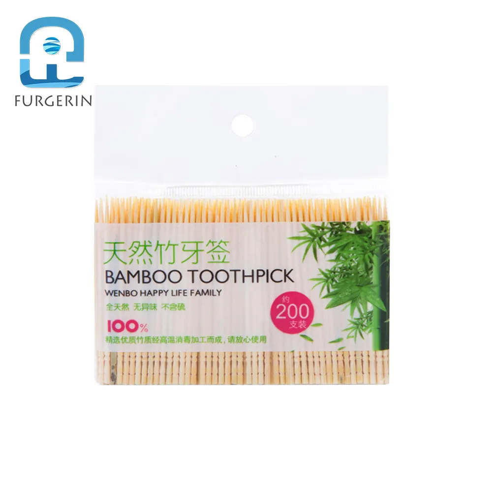 FURGERIN Disposable Toothpick Box Wooden Toothpicks Decorative bamboo toothpick party toothpicks Tooth Pick Finger