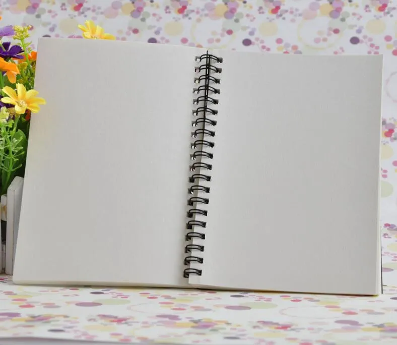 Wholesale Retro Spiral Coil Sketchbook Kraft White Inner Blank Paper  Notebook Diary Journal Student Notepads Sketch Book For Art Painting  Drawing From Liujg2004, $4.35