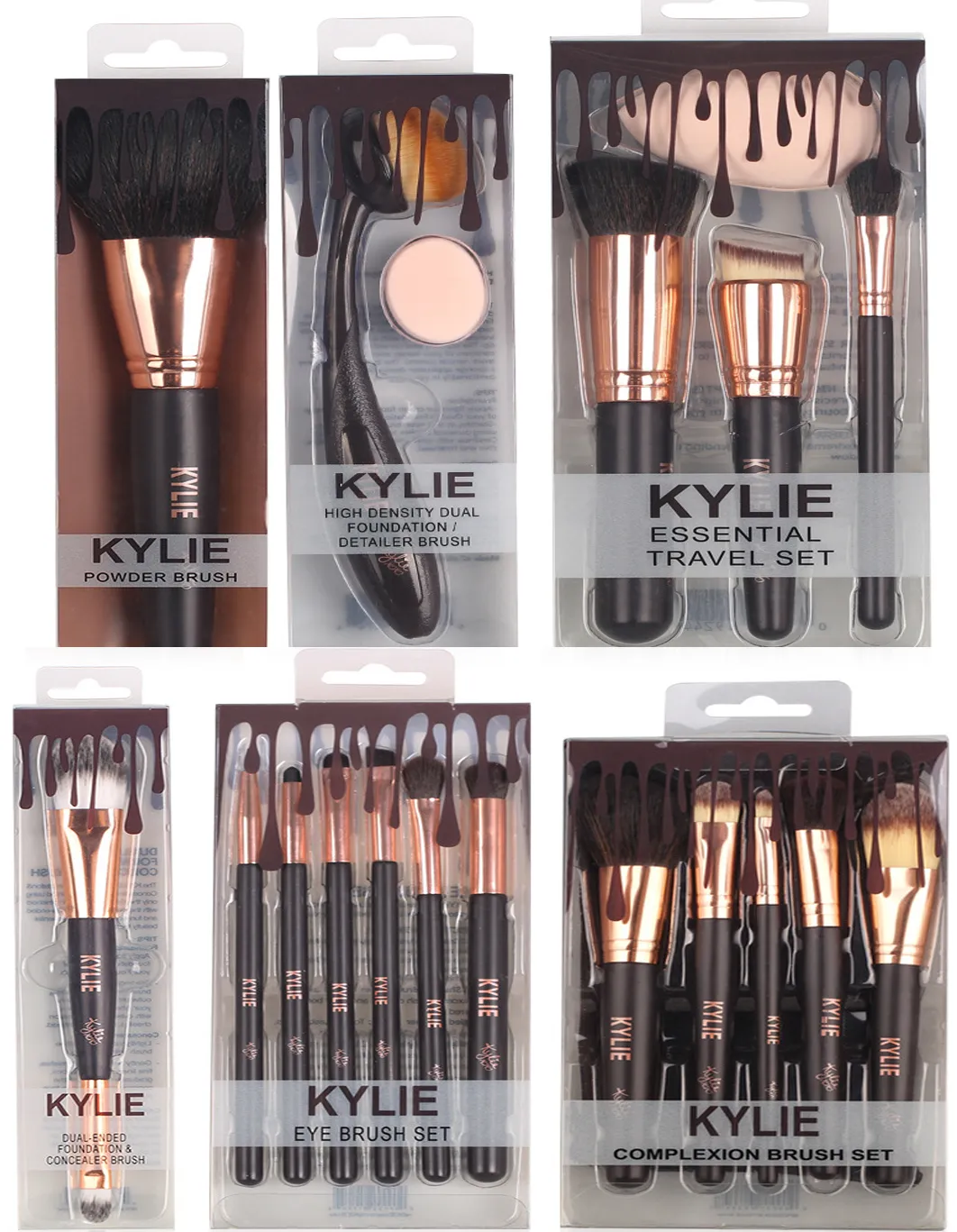 2017 Kylie Jenner Brush Set Nake Eyeshadow Palettes Foundation Makeup Brushes High Tech Make Up