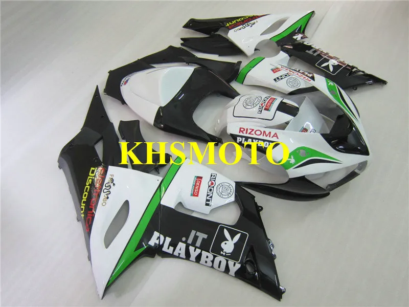 Ventes chaudes, Pour Kawasaki Ninja ZX 250R 2008 2009 2010 2011 2012 EX250  08-12 Vert Blanc Kit De Carénage De Moto (moulage par Injection)