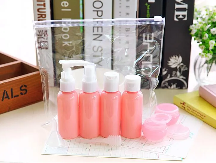 Refillable Travel Bottles Set Package Cosmetics Bottles Plastic Pressing Spray Bottle Makeup Tools Kit For Travel Vaporizer