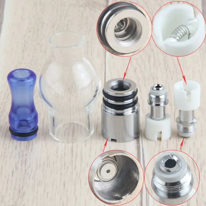 Glas Globe E Cigarett Dry Herb Atomizer Vaporizer Ecigs Wax Vape Pen för Ego T evod batteri elektronisk