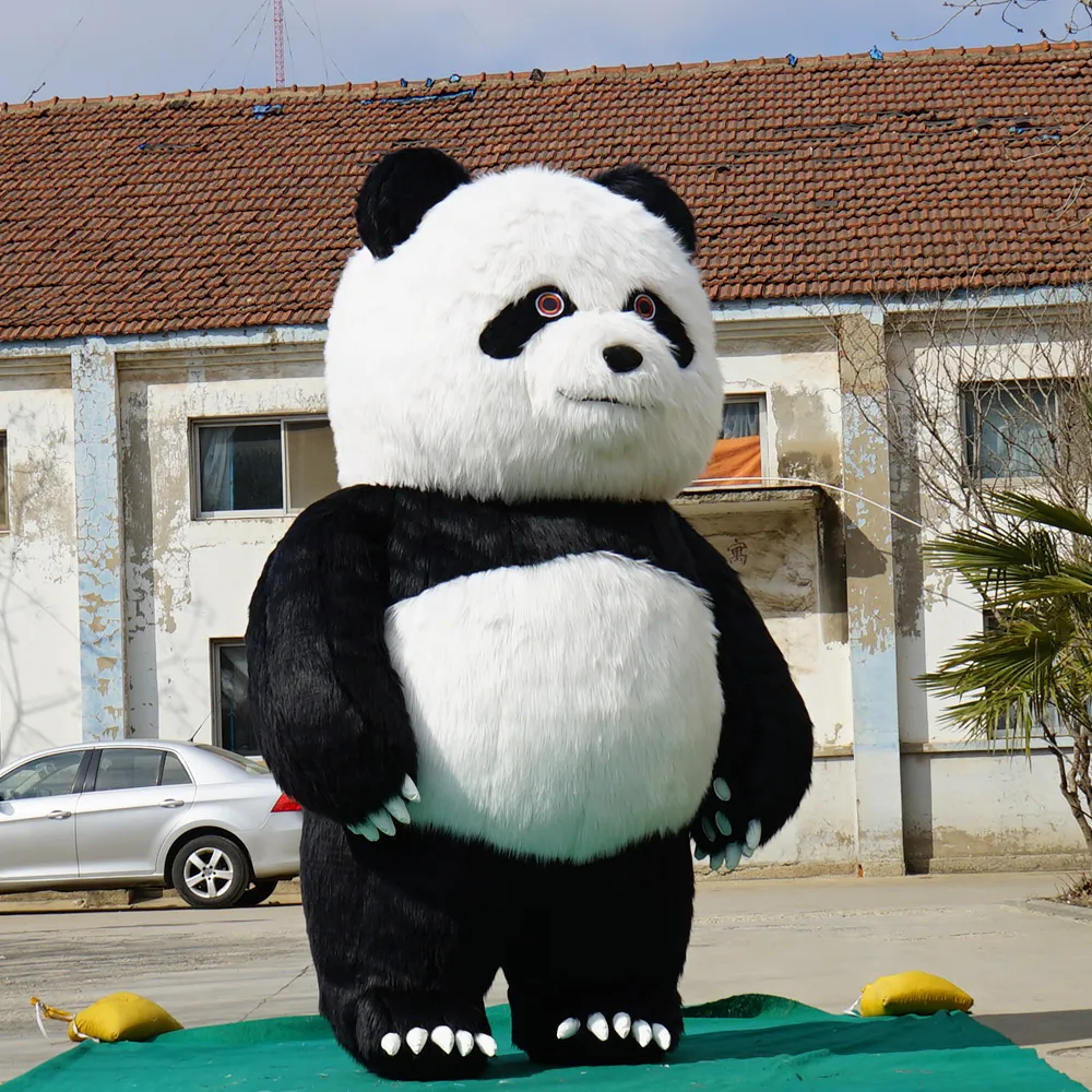 Costumes gonflables de panda chinois géant de décoration de défilé de 2.5m haut