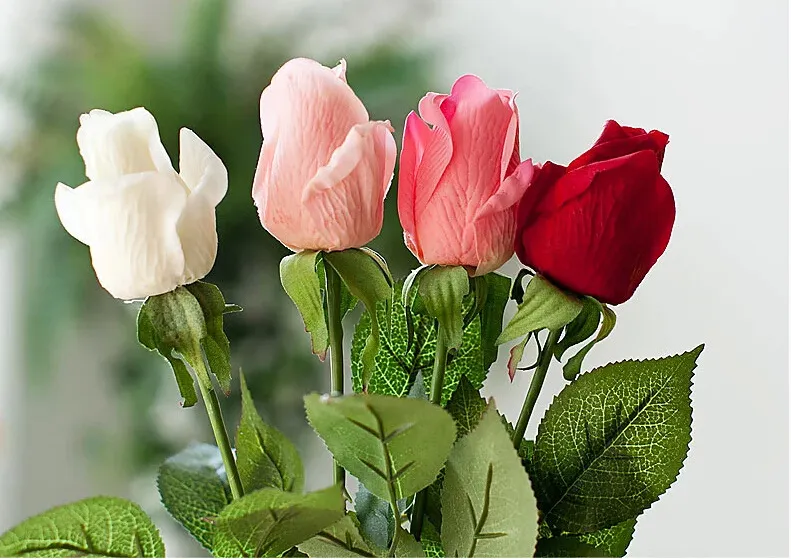 Rose künstliche Blumen Brautstrauß gefälschte Blumen für Hochzeitsfeier dekorative Blumen Hochzeitsstrauß Hochzeitssträuße