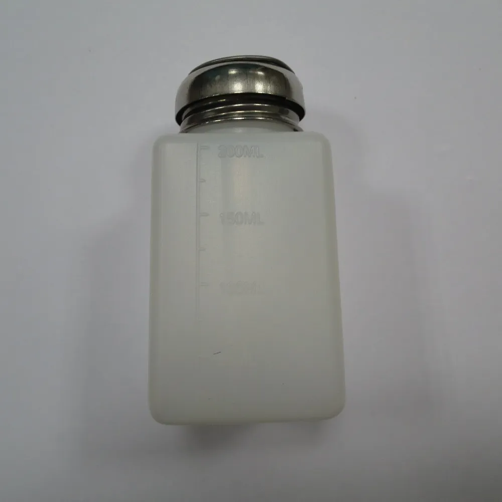 液体アルコールプレス空の透明マニキュアリムーバーディスペンサークリーナーポンプ水ボトルディスペンティングポンプボトル