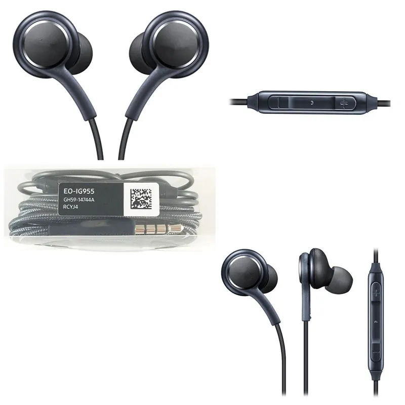 Für Samsung Galaxy S8 S8 Plus In Ear Wired Headset Stereo Sound Ohrhörer Lautstärkeregler für S6 S7 Note 8 Kopfhörer ohne Logo