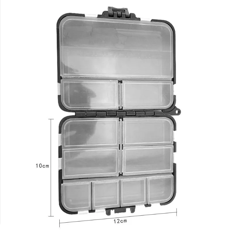 Double Layer Plastic Tackle Box With 18 Compartments For Lure And