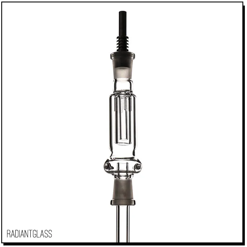 Hookahs 10mm nc titan nagelkollektor mini design med oljeplattor glas vatten rör bong